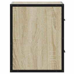 Berkfield Home Wall-mounted Bedside Cabinets 2 pcs Sonoma Oak 40x31x39.5 cm in Brown - thumbnail 7