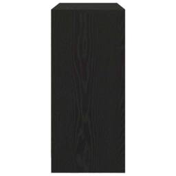 Berkfield Home Sideboard with Drawer Black Oak 80x34x76 cm Engineered Wood - Size: 80 x 34 x 76 cm - thumbnail 7