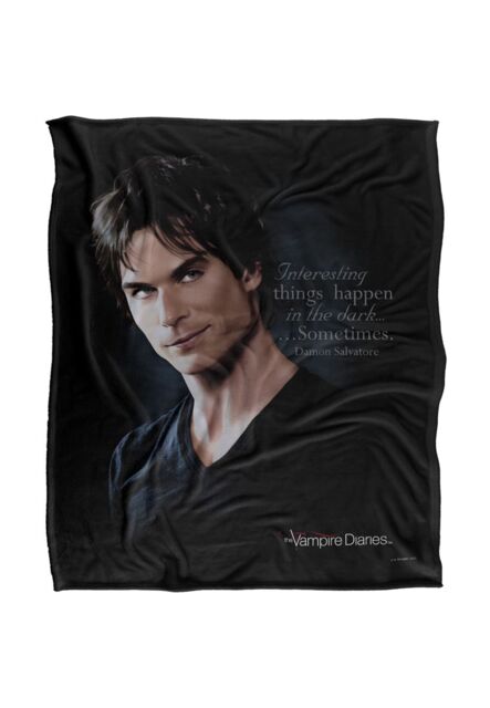 Warner Brothers Vampire Diaries Sometimes Silky Touch Super Soft Throw Blanket in White - image 1