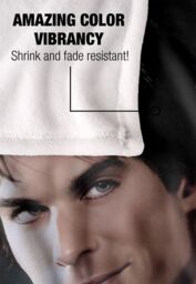 Warner Brothers Vampire Diaries Sometimes Silky Touch Super Soft Throw Blanket in White - thumbnail 4