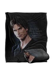 Warner Brothers Vampire Diaries Sometimes Silky Touch Super Soft Throw Blanket in White - thumbnail 2