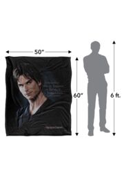 Warner Brothers Vampire Diaries Sometimes Silky Touch Super Soft Throw Blanket in White - thumbnail 5