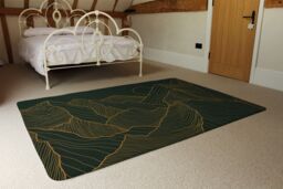 Benjamin Tate Design Golden Mountain Line Art Designer Rug in Natural - Size: Large - thumbnail 3
