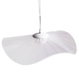 Wyld and Coco Wavy Pendant LED Lamp White Metal with Acrylic Shade - thumbnail 5