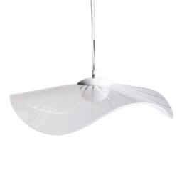 Wyld and Coco Wavy Pendant LED Lamp White Metal with Acrylic Shade - thumbnail 4