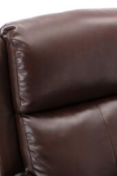 More4Homes Churwell Bonded Leather Pushback Recliner Armchair Sofa Cinema Chair in Brown - thumbnail 5