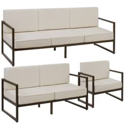 tectake Garden Furniture Comosa in Brown - Size: 6 Person - thumbnail 1