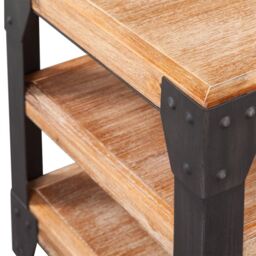 Berkfield Home TV Stand Solid Acacia Wood 140x40x45 cm in Brown - Size: 140 x 40 x 45 cm - thumbnail 3
