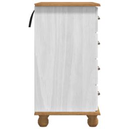 "Berkfield Home Desk ""ASKIM"" with Drawers White 95x40x75 cm Solid Wood Pine - Size: 95 x 40 x 75 cm" - thumbnail 7