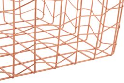 Orsina Stylish Wavy Grid Recatngular Wire Basket, Functional Wireframe Basket For Kitchen, High Quality Basket in Gold - thumbnail 5