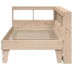 Berkfield Home Bookcase Bed without Mattress 90x190cm Solid Wood Pine in Brown - Size: 90x190 cm - thumbnail 5