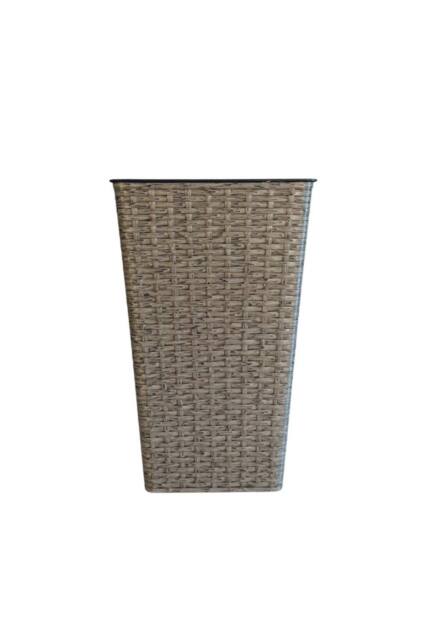 KDMD Grey Rattan Effect Tall Planter 45cm - image 1