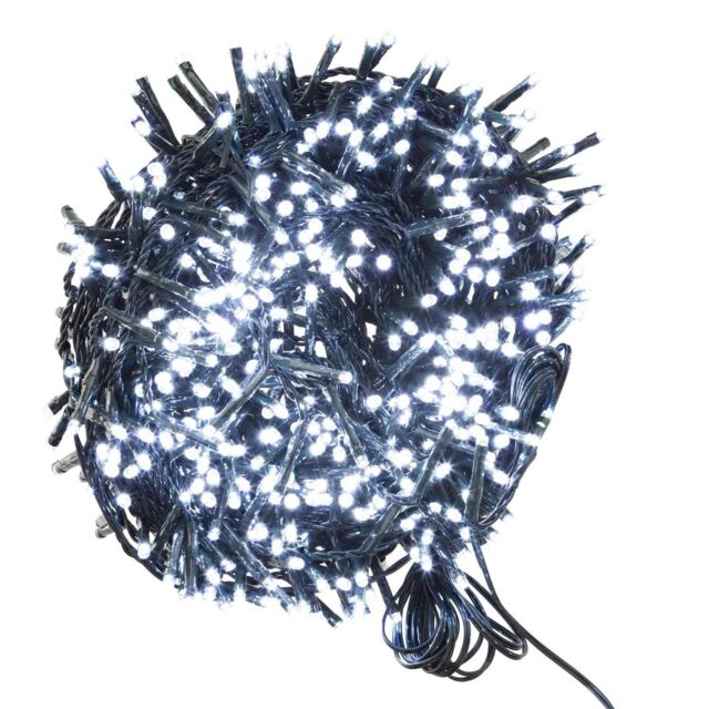 VFM e-Store Christmas Lights 800 LED 20m Xmas Tree Fairy Cool in White - image 1