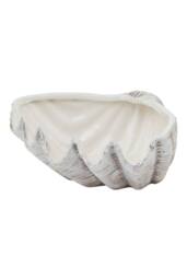 KDMD Siren Medium Ceramic Shell Bowl - Coastal Decor Accent in White - thumbnail 1