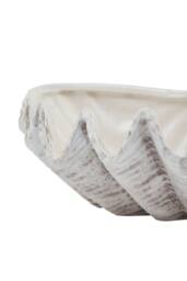 KDMD Siren Medium Ceramic Shell Bowl - Coastal Decor Accent in White - thumbnail 2