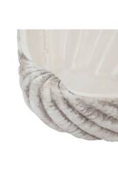 KDMD Siren Medium Ceramic Shell Bowl - Coastal Decor Accent in White - thumbnail 3