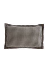 Pineapple Elephant 'Jaipur Chunky Waffle' Cotton Cushion in Grey - Size: 30 cm x 50 cm - thumbnail 4