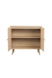 Birlea Herringford 2 Door Sideboard Storage Cabinet Oak Parquet Design in Light Oak - thumbnail 8