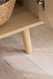 Birlea Herringford 2 Door Sideboard Storage Cabinet Oak Parquet Design in Light Oak - thumbnail 4