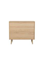 Birlea Herringford 2 Door Sideboard Storage Cabinet Oak Parquet Design in Light Oak - thumbnail 9