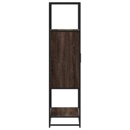 Berkfield Home Highboard Brown Oak 68x35x139 cm Engineered Wood & Metal - Size: 68 x 35 x 139 cm - thumbnail 5