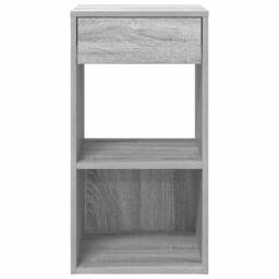 Berkfield Home Bedside Cabinets with Drawer 2 pcs Grey Sonoma 35x34x66.5 cm - thumbnail 4