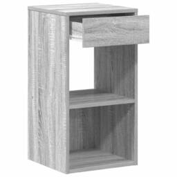 Berkfield Home Bedside Cabinets with Drawer 2 pcs Grey Sonoma 35x34x66.5 cm - thumbnail 6