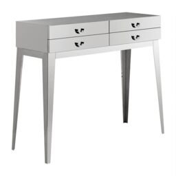 Orsina Allure Lure 4 Drawers Console Table in Silver - thumbnail 6
