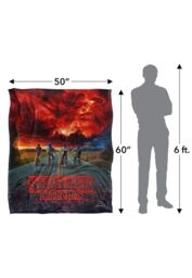 Stranger Things Mind Flayer Officially Licensed Silky Touch Super Soft Throw Blanket 152 x 127 cm in White - thumbnail 5