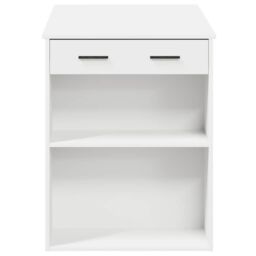 Berkfield Home Desk with Drawer & Shelf White 102x62x77.5 cm Engineered Wood - thumbnail 6