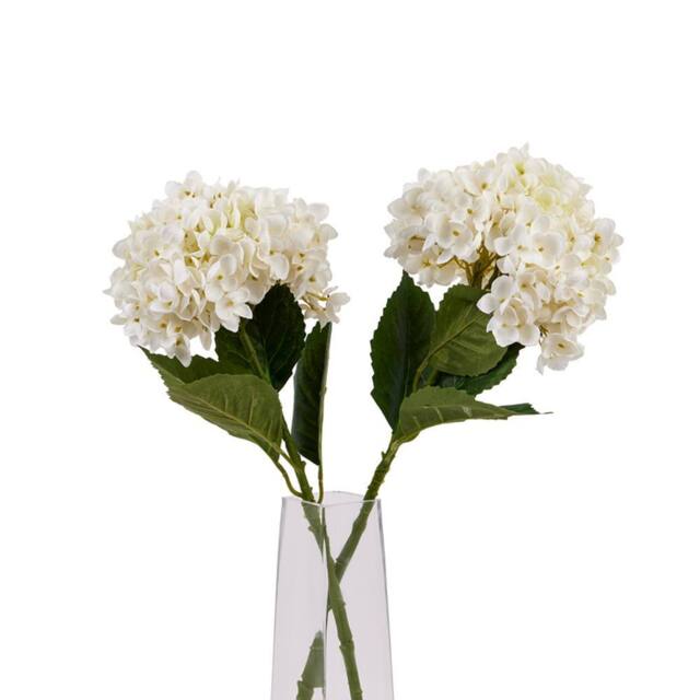 Lemon Pavilion Furniture and Decor Hydrangea Stem - Plastic - L16 x W16 x H58 cm - White - image 1