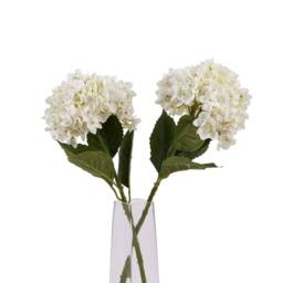 Lemon Pavilion Furniture and Decor Hydrangea Stem - Plastic - L16 x W16 x H58 cm - White - thumbnail 5