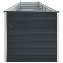 Berkfield Home Garden Raised Bed Galvanised Steel 400x80x45 cm Anthracite in Black - Size: 400 x 80 x 45 cm - thumbnail 5