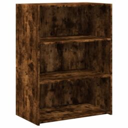 Berkfield Home Sideboard Smoked Oak 70x41x93 cm Engineered Wood in Brown - Size: 70 x 41 x 93 cm - thumbnail 2