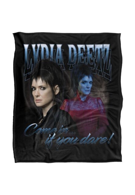 Warner Brothers Beetlejuice 2 50x60 Lydia Homage Silky Touch Super Soft Throw Blanket in White - image 1
