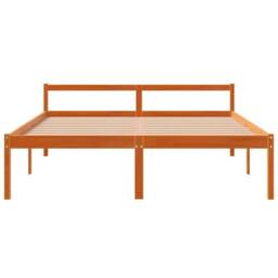 Berkfield Home Senior Bed without Mattress Wax Brown 160x200 cm Solid Wood Pine - thumbnail 4