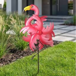 Garden Greatness Flamingo Garden Stake Wind Spinner - Size: 1 Pack - thumbnail 1