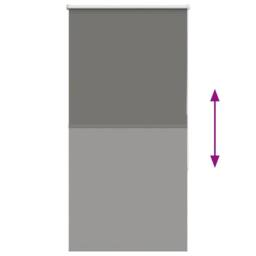 Berkfield Home Roller Blind Blackout Grey 75x175 cm Fabric Width 70.7 cm Polyester - thumbnail 5