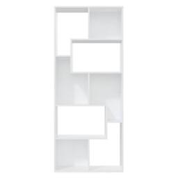 Berkfield Home Classic Book Cabinet White 67x24x161 cm Engineered Wood - Size: 67 x 24 x 161 cm - thumbnail 7