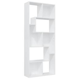 Berkfield Home Classic Book Cabinet White 67x24x161 cm Engineered Wood - Size: 67 x 24 x 161 cm - thumbnail 3