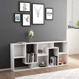 Berkfield Home Classic Book Cabinet White 67x24x161 cm Engineered Wood - Size: 67 x 24 x 161 cm - thumbnail 1