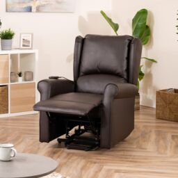 Artemis Home Corcoran Electric Riser Recliner with Massage & Heat in Brown - thumbnail 3