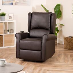 Artemis Home Corcoran Electric Riser Recliner with Massage & Heat in Brown - thumbnail 2