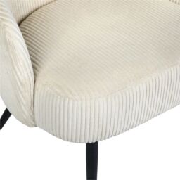 Home Garden Direct Comodo Armchair in Teddy Fleece Fabric Single Chair Chenille in Beige - thumbnail 9