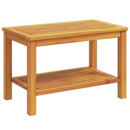 Berkfield Home Coffee Table 90x50x45 cm Solid Acacia Wood in Brown - Size: 90 x 50 x 45 cm - thumbnail 2