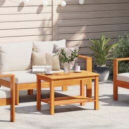 Berkfield Home Coffee Table 90x50x45 cm Solid Acacia Wood in Brown - Size: 90 x 50 x 45 cm - thumbnail 1