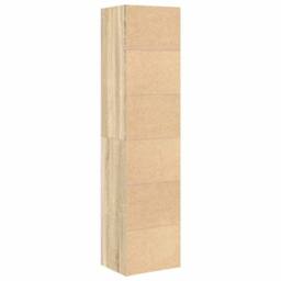 Berkfield Home Bookcase Sonoma Oak 31x24x127 cm Engineered Wood in Brown - Size: 31 x 24 x 127 cm - thumbnail 6