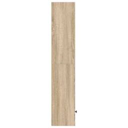 Berkfield Home Bookcase Sonoma Oak 31x24x127 cm Engineered Wood in Brown - Size: 31 x 24 x 127 cm - thumbnail 5