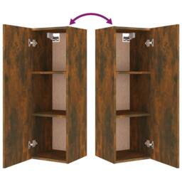 Berkfield Home Classic 5 Piece TV Cabinet Set Smoked Oak Engineered Wood in Brown - thumbnail 9