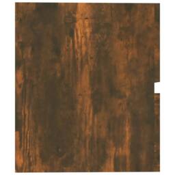Berkfield Home Sink Cabinet Smoked Oak 60x38.5x45 cm Engineered Wood in Brown - thumbnail 5